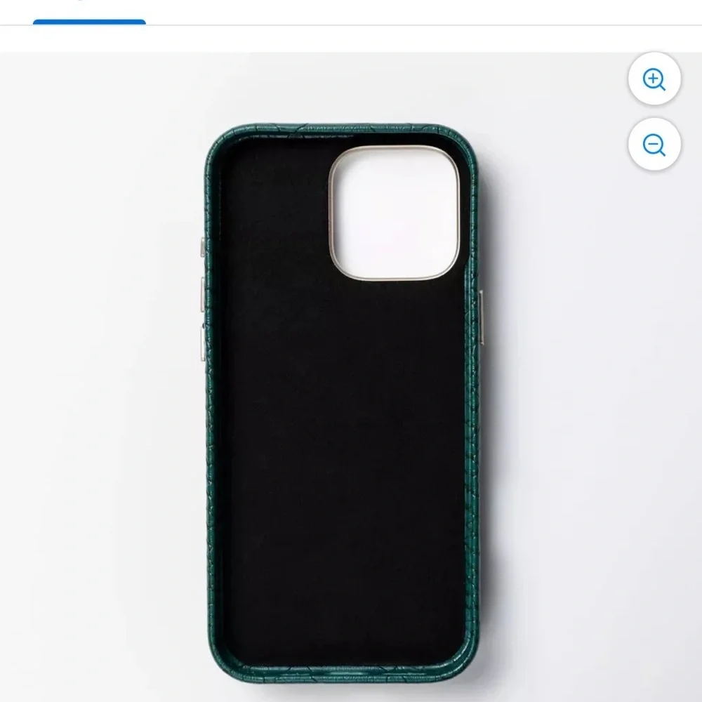 NWT Hello Lux iPhone 16 Pro Max Phone Case - Green Croc Wrapped